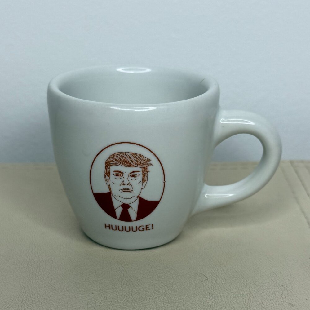 Fishs Eddy HUUUUGE! President Donald Trump Demitasse Espresso Cup